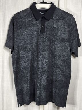Under Armour Men's Heathered Black Performance Polo